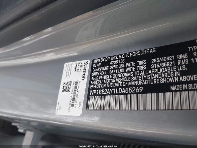 2020 PORSCHE CAYENNE E-HYBRID COUPE WP1BE2AY1LDA55269 Photo 8