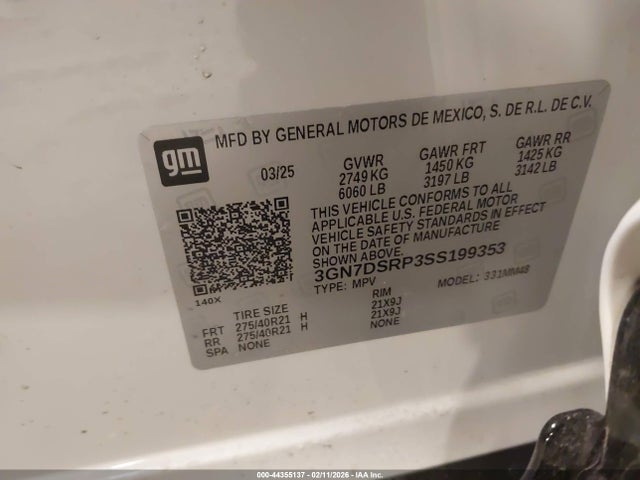 Chevrolet Equinox Ev Rs 2025 3GN7DSRP3SS199353 Image 9