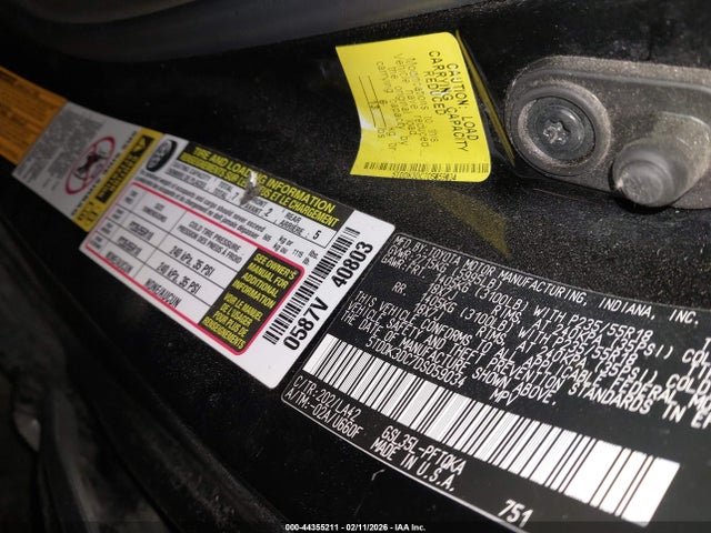 44355211 :رقم المزاد ، 5TDDK3DC7DS059034 vin ، 2013 Toyota Sienna Limited 7 Passenger مزاد بيع