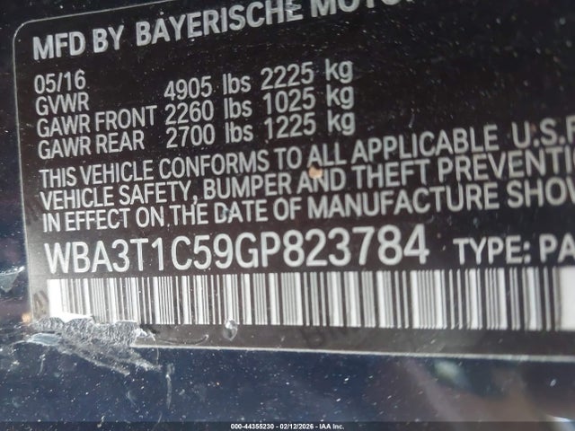 Aukcja sprzedaży 2016 Bmw 428i Xdrive, vin: WBA3T1C59GP823784, numer aukcji: 44355230