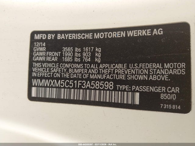 2015 MINI HARDTOP WMWXM5C51F3A58598 Photo 8