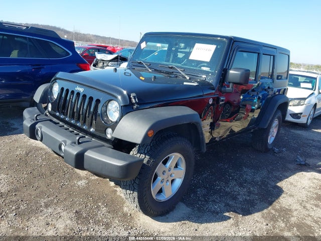 44355446 :رقم المزاد ، 1C4BJWDGXFL577139 vin ، 2015 Jeep Wrangler Unlimited Sport مزاد بيع