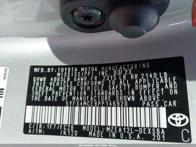 2023 TOYOTA COROLLA 5YFS4MCE8PP146920 Photo 8