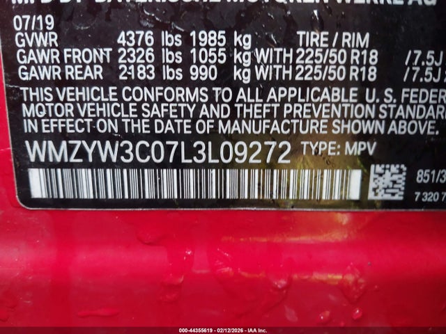 2020 MINI COUNTRYMAN WMZYW3C07L3L09272 Photo 8