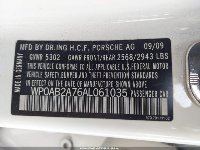 2010 PORSCHE PANAMERA WP0AB2A76AL061035 Photo 8