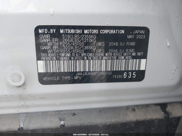 2023 MITSUBISHI OUTLANDER JA4J3UA86PZ056032 Photo 8