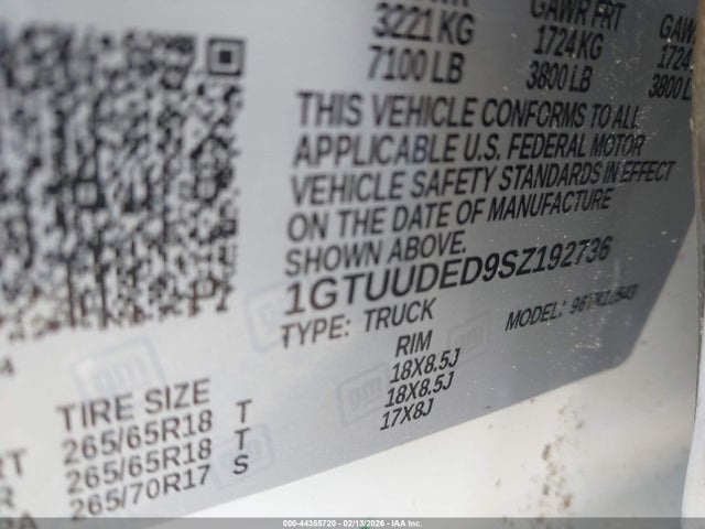 2025 GMC SIERRA 1500 1GTUUDED9SZ192736 Photo 8