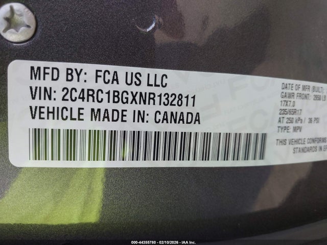 2022 CHRYSLER PACIFICA 2C4RC1BGXNR132811 Photo 8