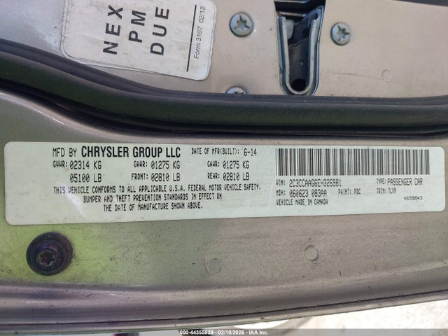 Aukcja sprzedaży 2014 Chrysler 300, vin: 2C3CCAAG6EH326981, numer aukcji: 44355839