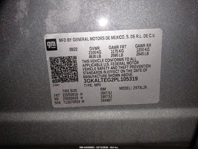 Продаж на аукціоні авто 2023 Gmc Terrain Awd Sle, vin: 3GKALTEG2PL105319, номер лоту: 44355863