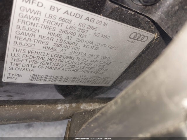 2017 AUDI Q7 WA1VAAF75HD029277 Photo 8