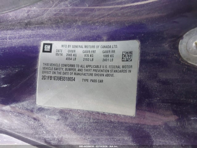 2014 CHEVROLET CAMARO 2G1FB1E39E9318654 Photo 8