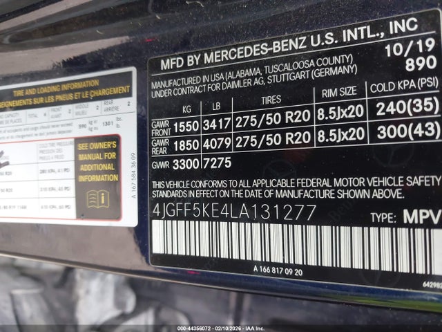 2020 MERCEDES-BENZ GLS 450 4JGFF5KE4LA131277 Photo 8