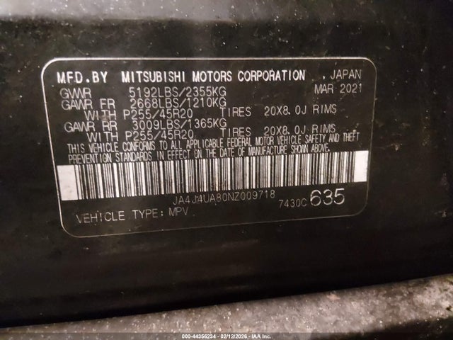 2022 MITSUBISHI OUTLANDER JA4J4UA80NZ009718 Photo 8