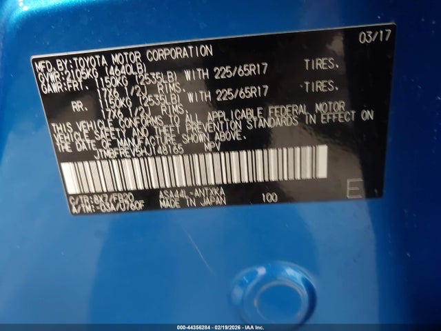 2017 TOYOTA RAV4 JTMBFREV5HJ148165 Photo 8