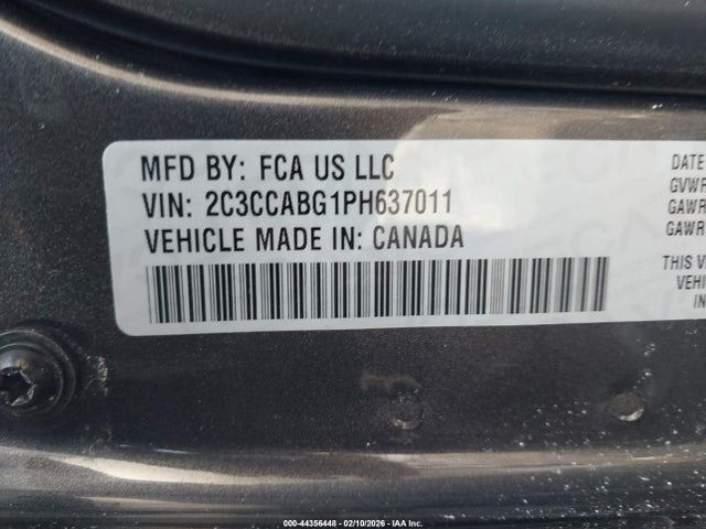2023 Chrysler 300 300s მანქანა იყიდება აუქციონზე, vin: 2C3CCABG1PH637011, აუქციონის ნომერი: 44356448
