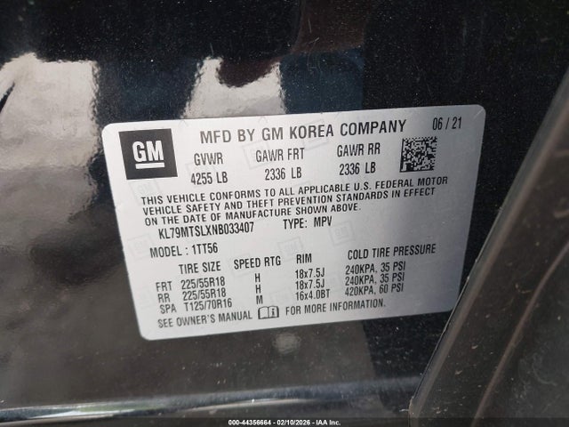 2022 CHEVROLET TRAILBLAZER KL79MTSLXNB033407 Photo 8