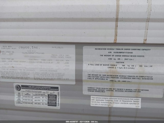 1UJBJ0BRXF1TC0183 Jayco Other
