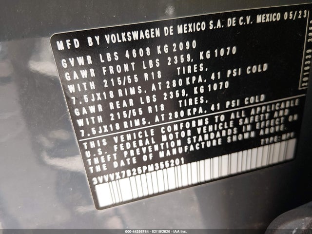 2023 VOLKSWAGEN TAOS 3VVVX7B25PM355201 Photo 8
