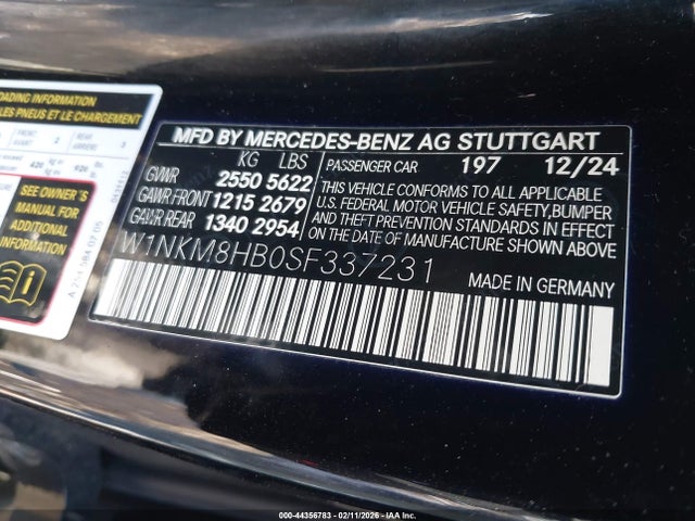 2025 MERCEDES-BENZ AMG GLC 43 W1NKM8HB0SF337231 Photo 8