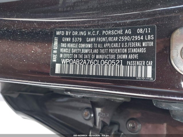 2012 PORSCHE PANAMERA WP0AB2A76CL060521 Photo 8