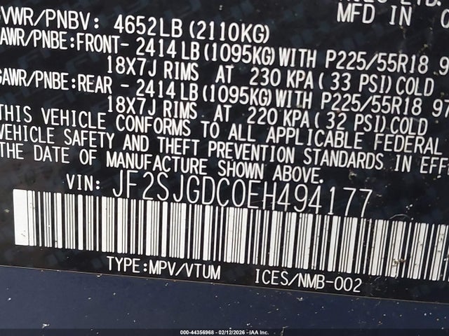 Subaru Forester 2.0xt Premium 2014 JF2SJGDC0EH494177 Image 9