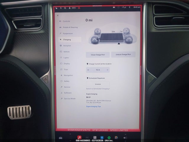 Tesla Model S 100d/60d/75d/90d/p100d 2017 5YJSA1E42HF216713 Image 18