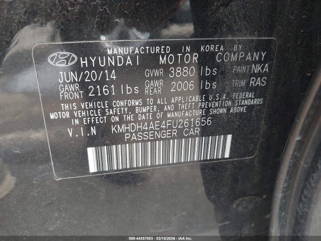 Hyundai ELANTRA SE 2015 KMHDH4AE4FU261656 Image 9