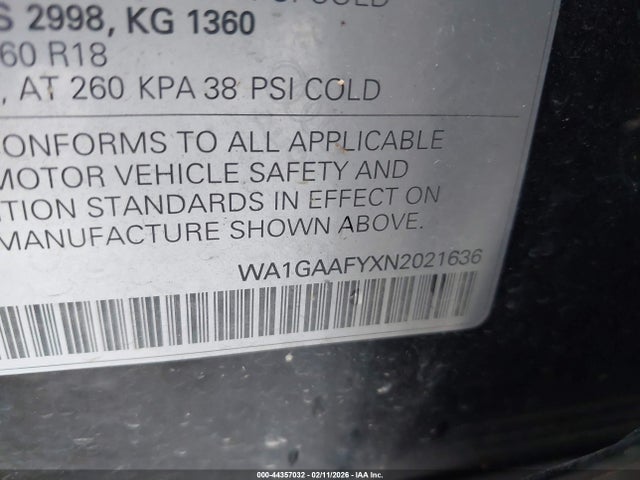 2022 AUDI Q5 WA1GAAFYXN2021636 Photo 8