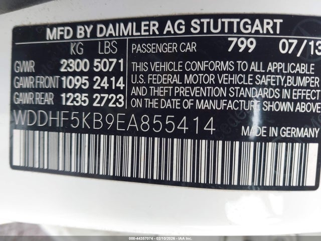 Продаж на аукціоні авто 2014 Mercedes-benz E 350, vin: WDDHF5KB9EA855414, номер лоту: 44357074