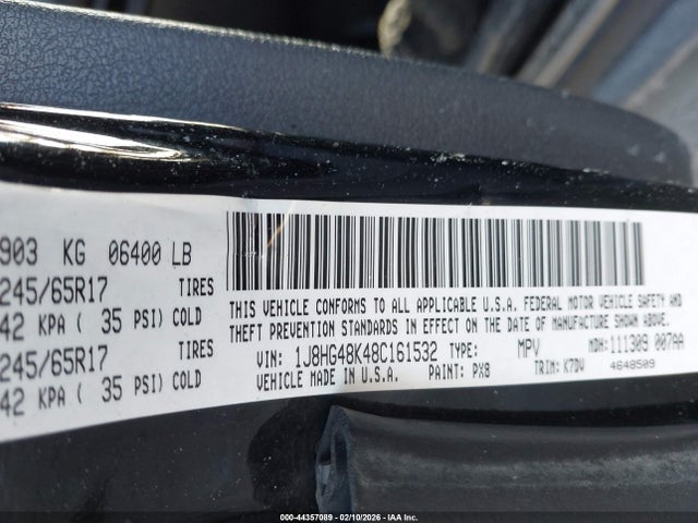 Aukcja sprzedaży 2008 Jeep Commander Sport, vin: 1J8HG48K48C161532, numer aukcji: 44357089
