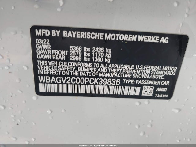 2023 BMW 840 GRAN COUPE WBAGV2C00PCK39836 Photo 8