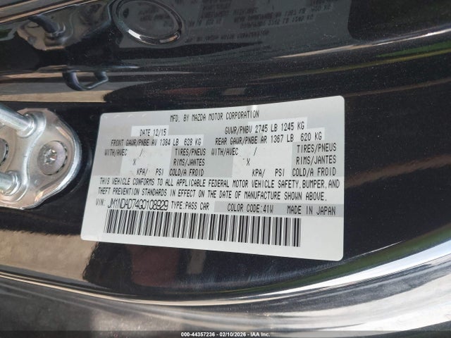 2016 MAZDA MX-5 MIATA JM1NDAD74G0108929 Photo 8