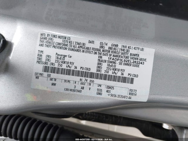 Ford FOCUS ST 2014 1FADP3L92EL282243 Image 9