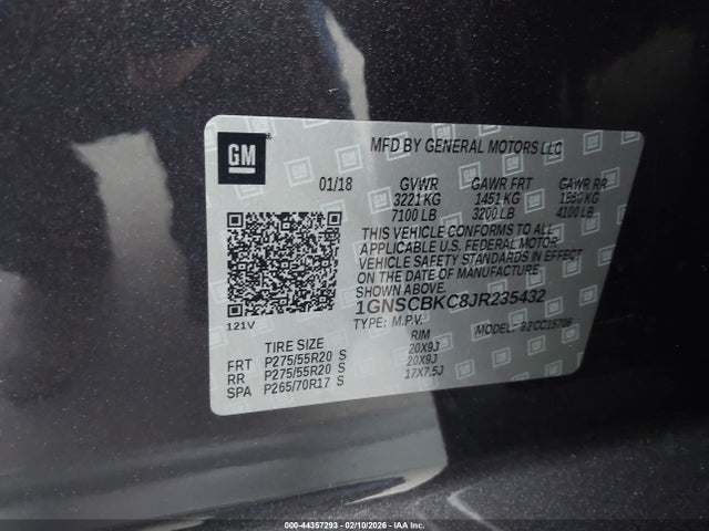 Chevrolet Tahoe Lt 2018 1GNSCBKC8JR235432 Image 9