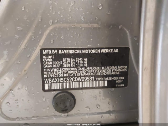 2012 BMW 528I WBAXH5C52CDW09581 Photo 8