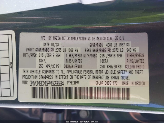 Aukcja sprzedaży 2023 Mazda Cx-30 2.5 S Carbon Edition, vin: 3MVDMBCM5PM529594, numer aukcji: 44357306