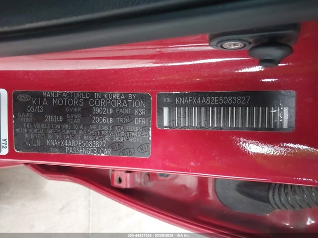 KIA FORTE EX 2014 KNAFX4A82E5083827 Image 9