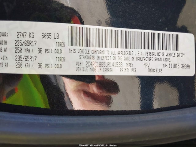 2018 CHRYSLER PACIFICA 2C4RC1BG5JR141538 Photo 8