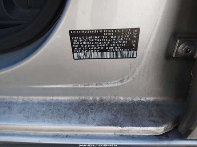 3VWD17AJ1EM264621 Volkswagen Jetta 1.8t Se