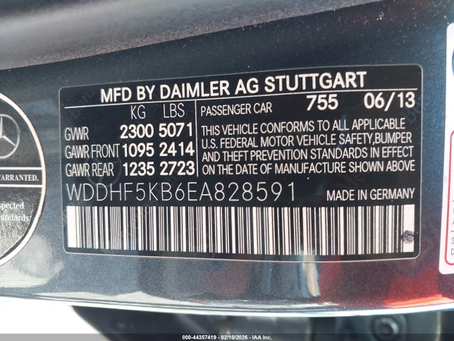 Aukcja sprzedaży 2014 Mercedes-benz E 350, vin: WDDHF5KB6EA828591, numer aukcji: 44357419