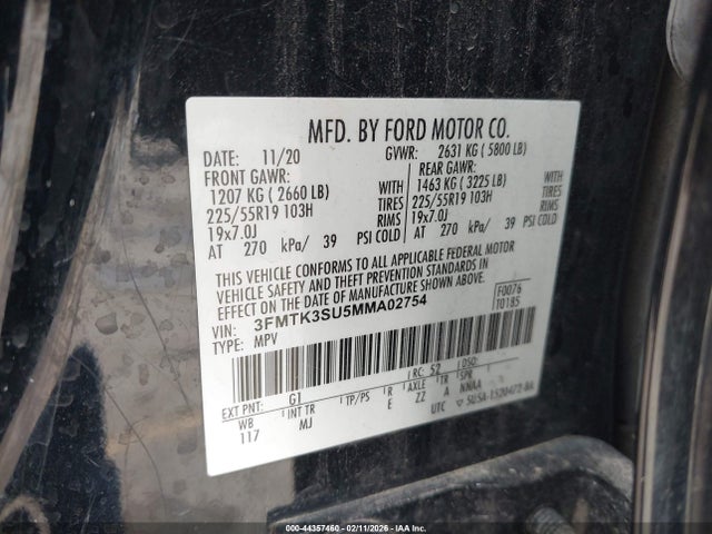 Ford Mustang Mach-e Premium 2021 3FMTK3SU5MMA02754 Image 9