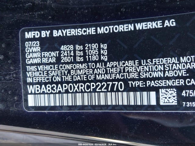 2024 BMW M440I WBA83AP0XRCP22770 Photo 8