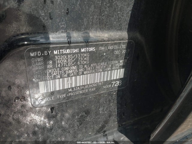 2018 MITSUBISHI MIRAGE ML32A3HJ8JH007787 Photo 8