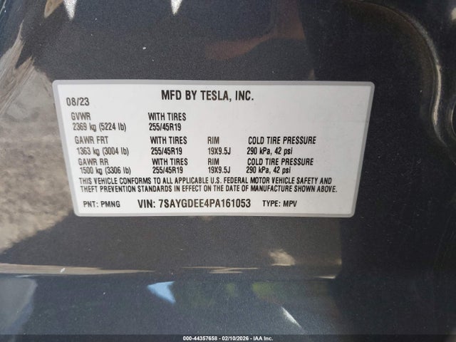 2023 TESLA MODEL Y 7SAYGDEE4PA161053 Photo 8