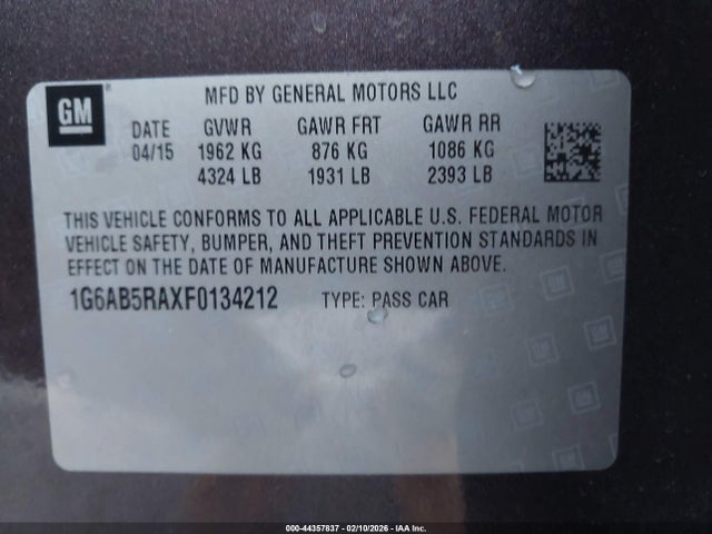 2015 CADILLAC ATS 1G6AB5RAXF0134212 Photo 8