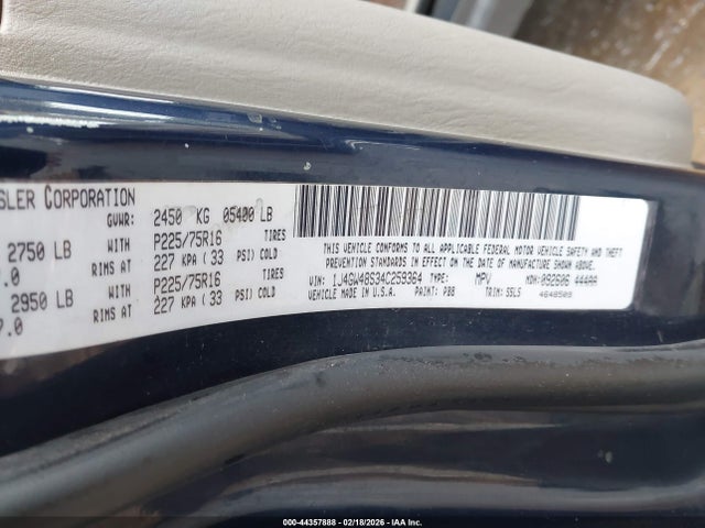 2004 JEEP GRAND CHEROKEE 1J4GW48S34C259364 Photo 8