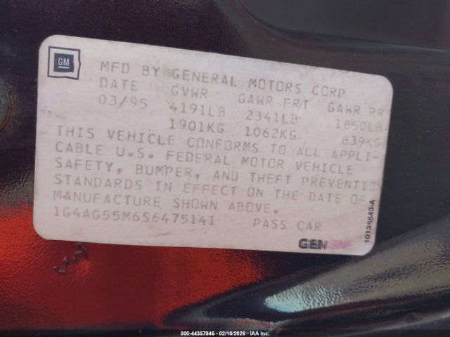 1995 BUICK CENTURY 1G4AG55M6S6475141 Photo 8