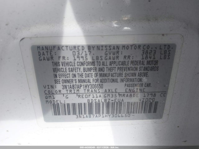 2017 NISSAN SENTRA 3N1AB7AP1HY306650 Photo 8