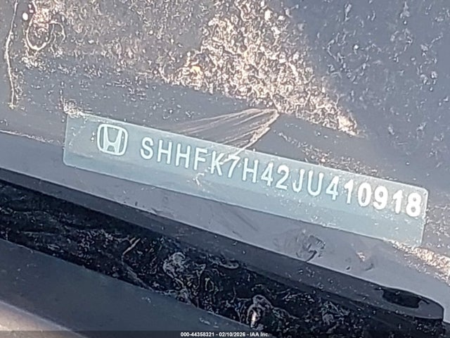 SHHFK7H42JU410918 Honda Civic Sport